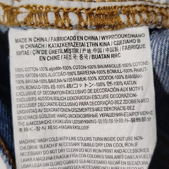 Women's VANS straight-leg blue jeans size 5/27 - Picture 7 of 10